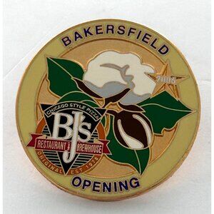 Bakersfield California Employee Opening 2008 BJs Restaurant Brewhouse Lapel Pin